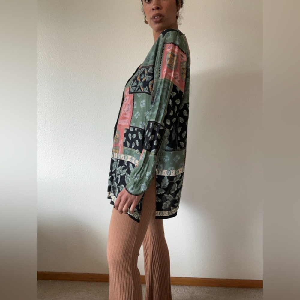 Y2k Patchwork Button-Up - image 3